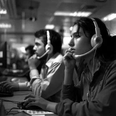 Migrinfo - Proximité et écoute au service des clients Équipe de conseillers au téléphone représentant l’écoute et la proximité clients