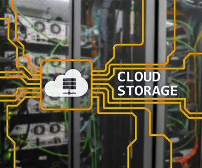 Migrinfo - Réseau et cloud storage performants Illustration de réseau et de cloud storage