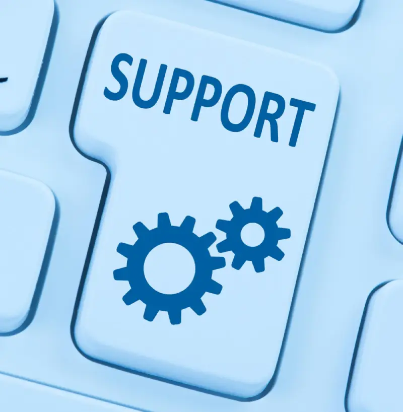 Migrinfo - Assistance informatique simplifiée Touche de clavier avec le mot support